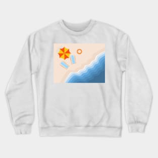 Summer vacation on the beach Crewneck Sweatshirt